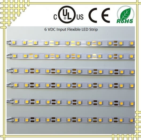 LED Tape Light with 6V Input